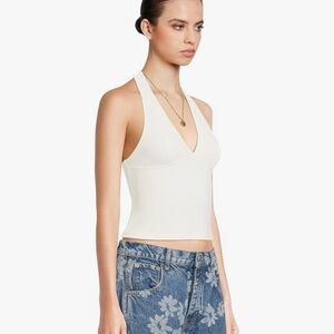 Free People Intimately FP Women's Still Here Halter (Have It All), White top NEW